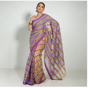Dust Purple color Cotton Saree